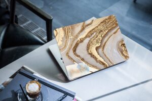 Resin name customization laptop skin