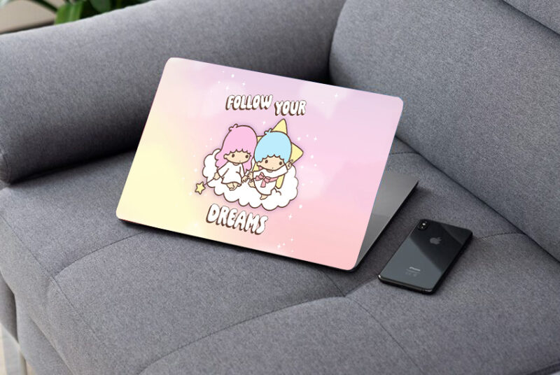 follow your dreams laptop skin