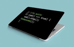code laptop skin