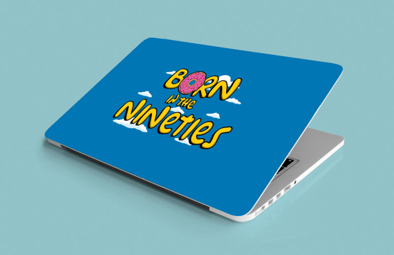 Born in nineties laptop skin