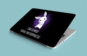 talk to myself laptop skin