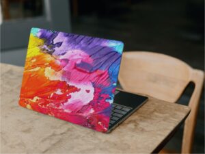 Abstract laptop skin